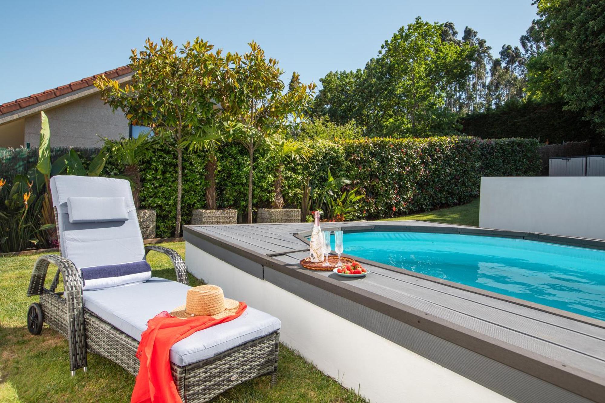 Villa Con Piscina Y Jardin, Santiago De Compostela Teo Esterno foto