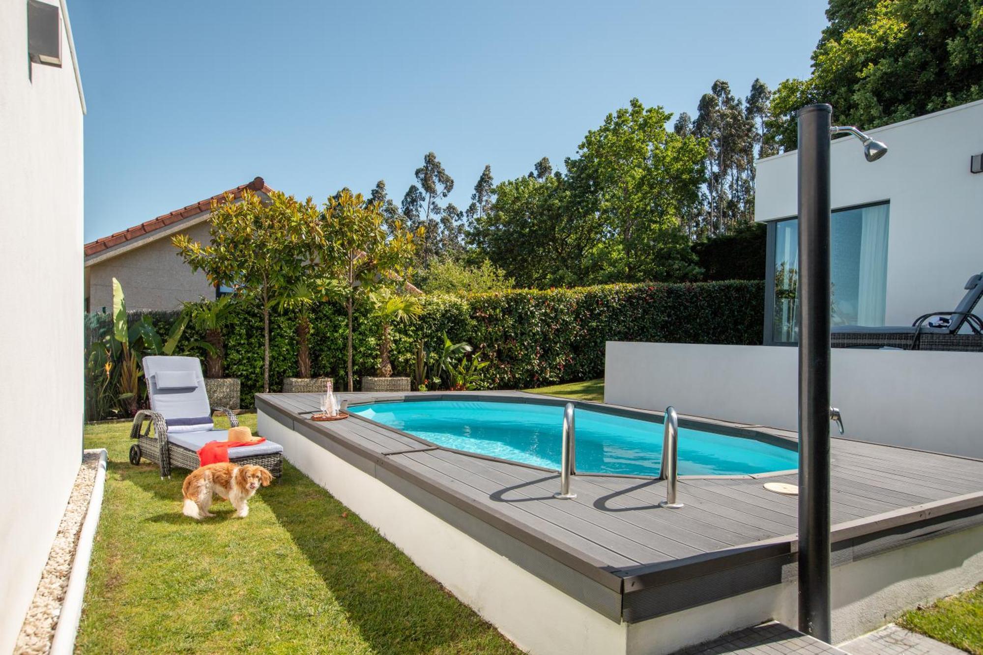 Villa Con Piscina Y Jardin, Santiago De Compostela Teo Esterno foto